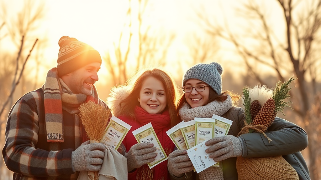 따뜻한 겨울, 함께 만들어가요! (realistic 스타일)