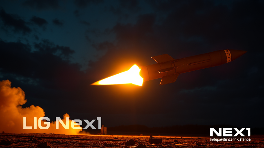 LIG넥스원: 기업 소개 (realistic 스타일)