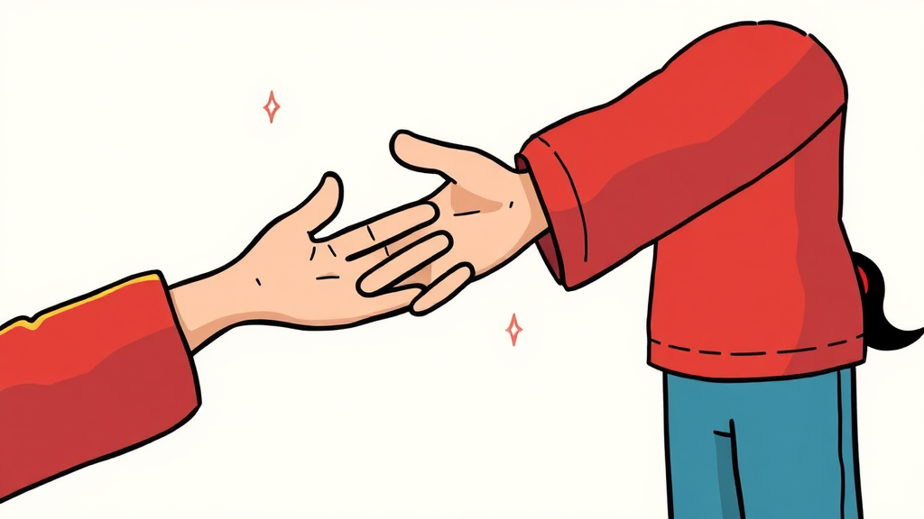 긴급복지지원 제도: 위기 상황 지원 (cartoon 스타일)