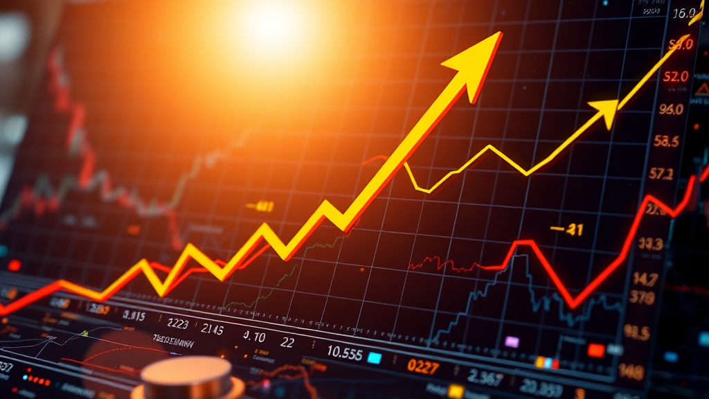 기업 실적과 주가 상관관계 (realistic 스타일)