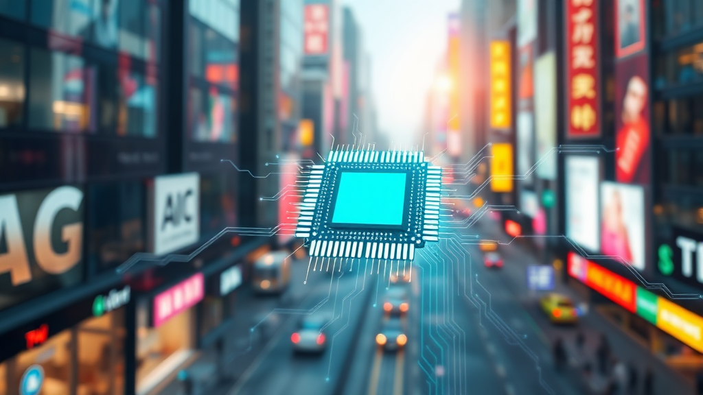 AI 산업 성장과 투자 기회 (realistic 스타일)