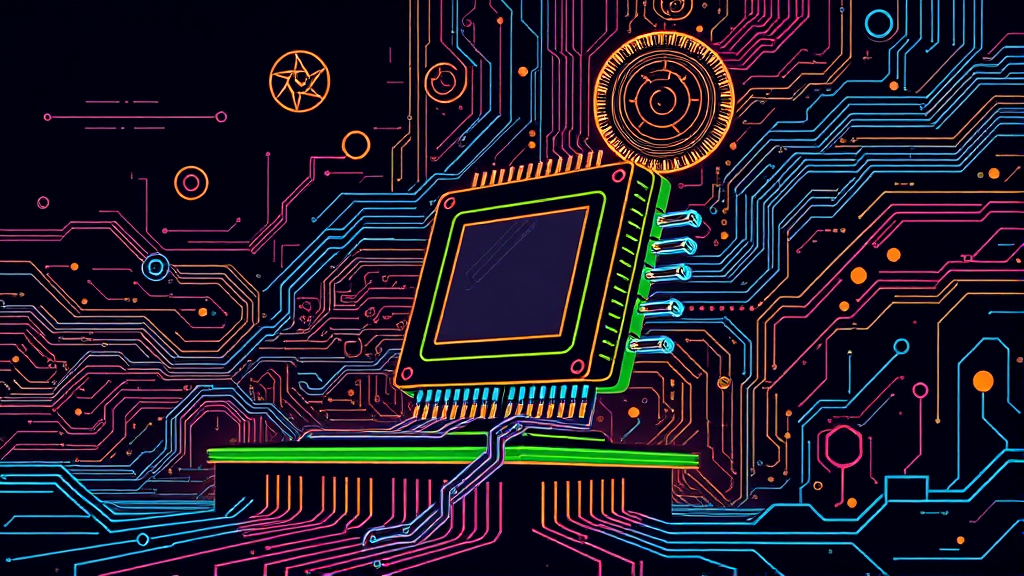 AI 반도체, 경쟁 구도는? (illustration 스타일)