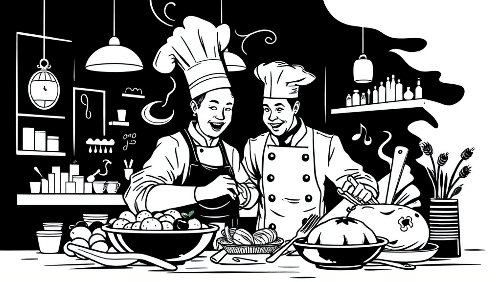 흑백요리사2 시청 팁 (illustration 스타일)