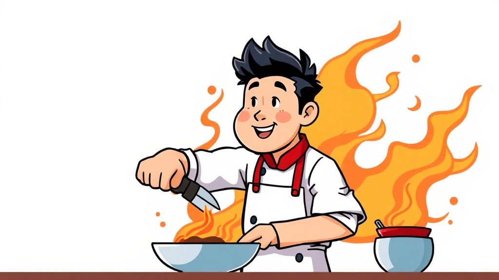 최강록의 과거 활동 (cartoon 스타일)