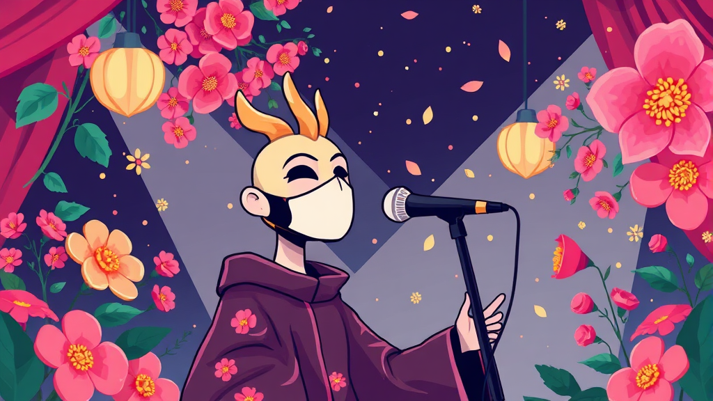 복면가왕 A to Z: 인기 비결, 무대 뒷이야기, 시즌제 변화 총정리 4 복면가왕 무대 특징 (cartoon 스타일)