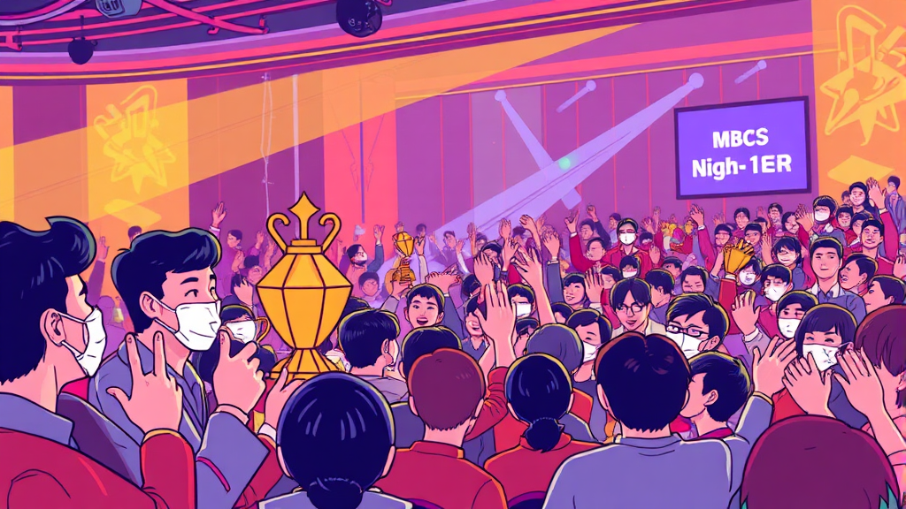 복면가왕 A to Z: 인기 비결, 무대 뒷이야기, 시즌제 변화 총정리 8 복면가왕 수상 소식 (illustration 스타일)