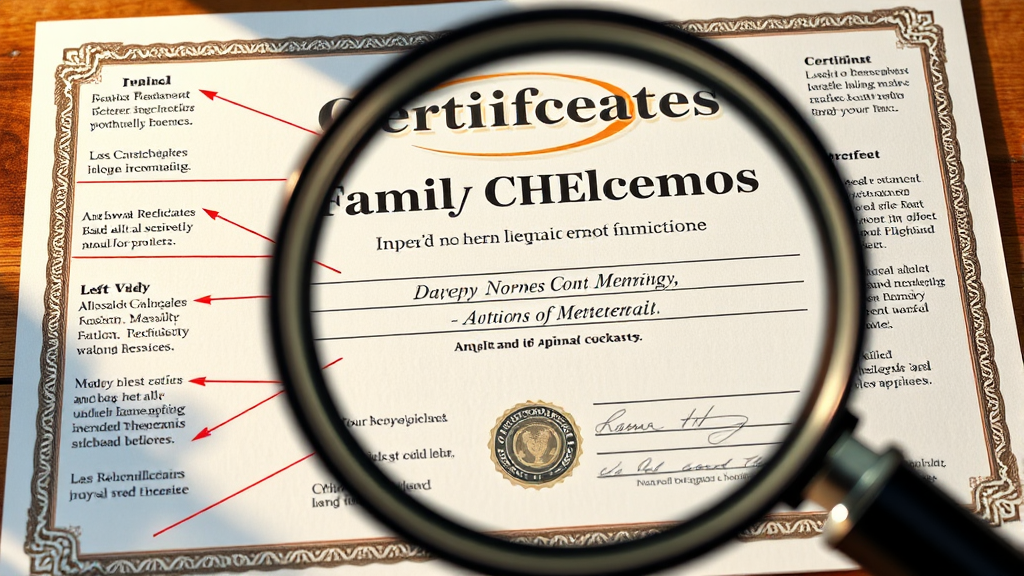 가족관계증명서 인터넷 발급 A to Z: 온라인 신청부터 PDF 저장까지! 5 증명서 종류, 무엇을 선택해야 할까요? (일반/상세/특정) (realistic 스타일)