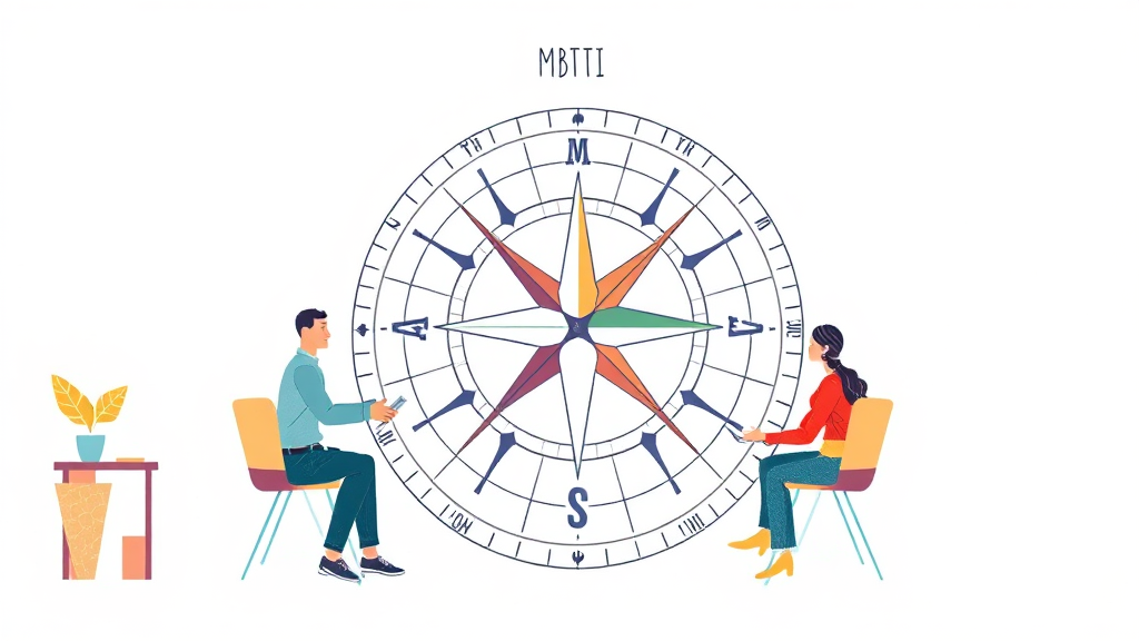 MBTI 실생활 적용법 (illustration 스타일)