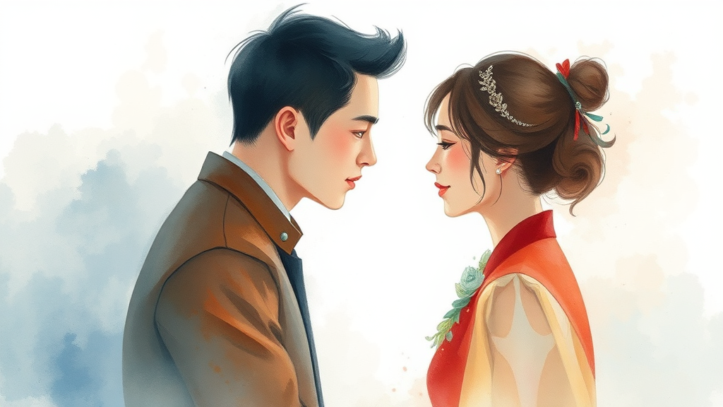 슈퍼 데이트권 쟁탈전 결과 (watercolor 스타일)