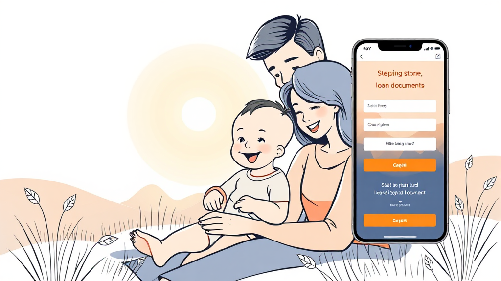 신청 방법: 온라인 & 은행 방문 (illustration 스타일)