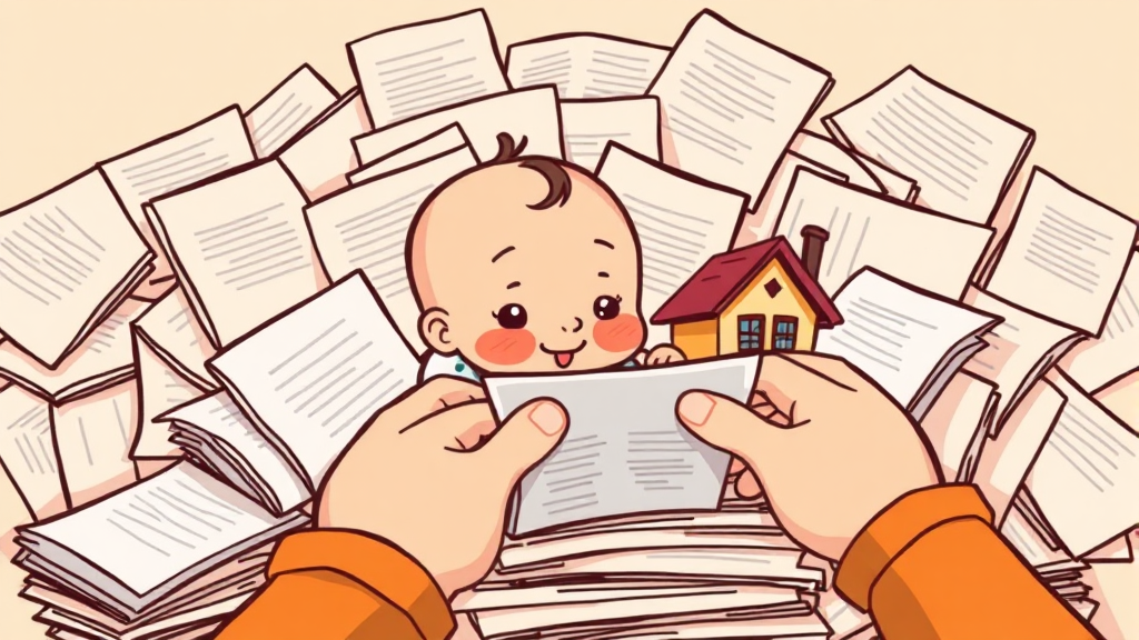 필요 서류 완벽 정리 (cartoon 스타일)