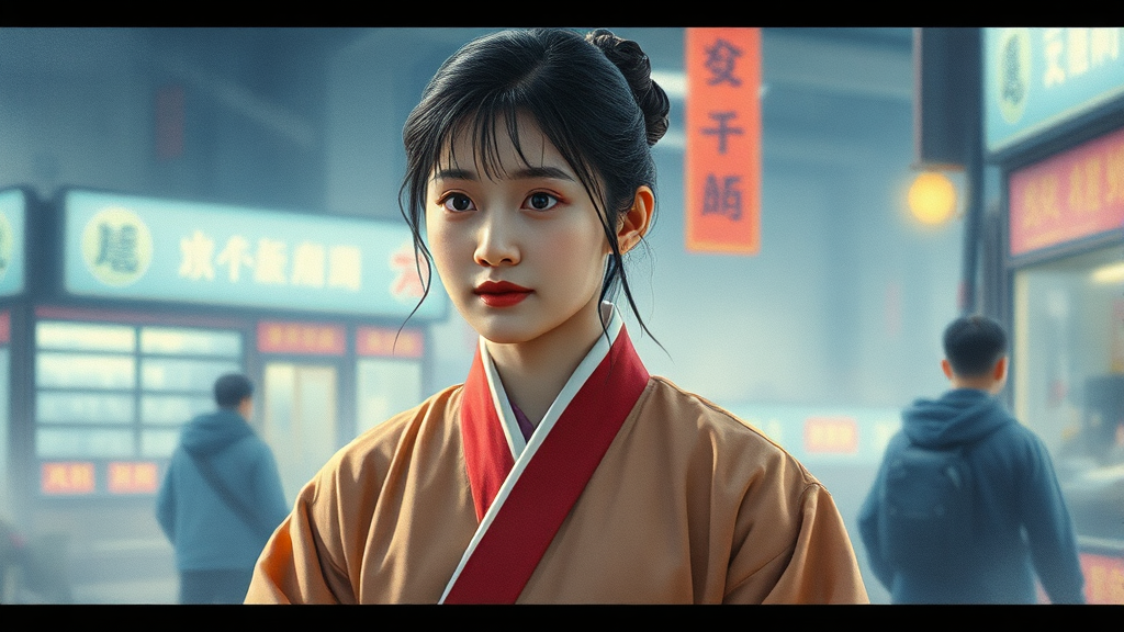 줄거리 및 배경 (watercolor 스타일)