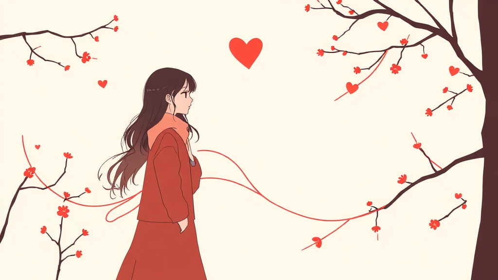 인물 관계도 분석 (illustration 스타일)