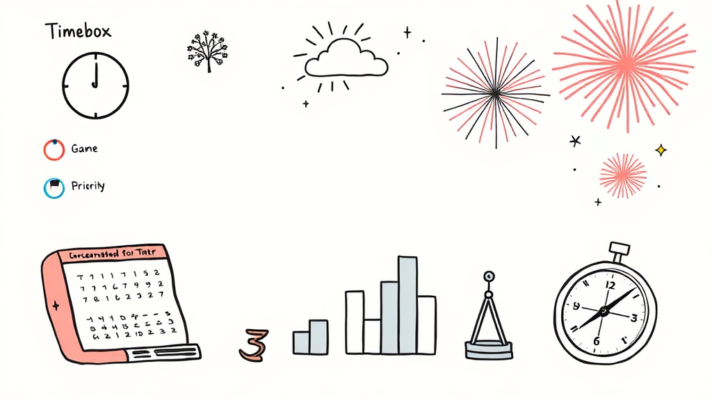 타임박스 플래너 장점과 효과 (illustration 스타일)