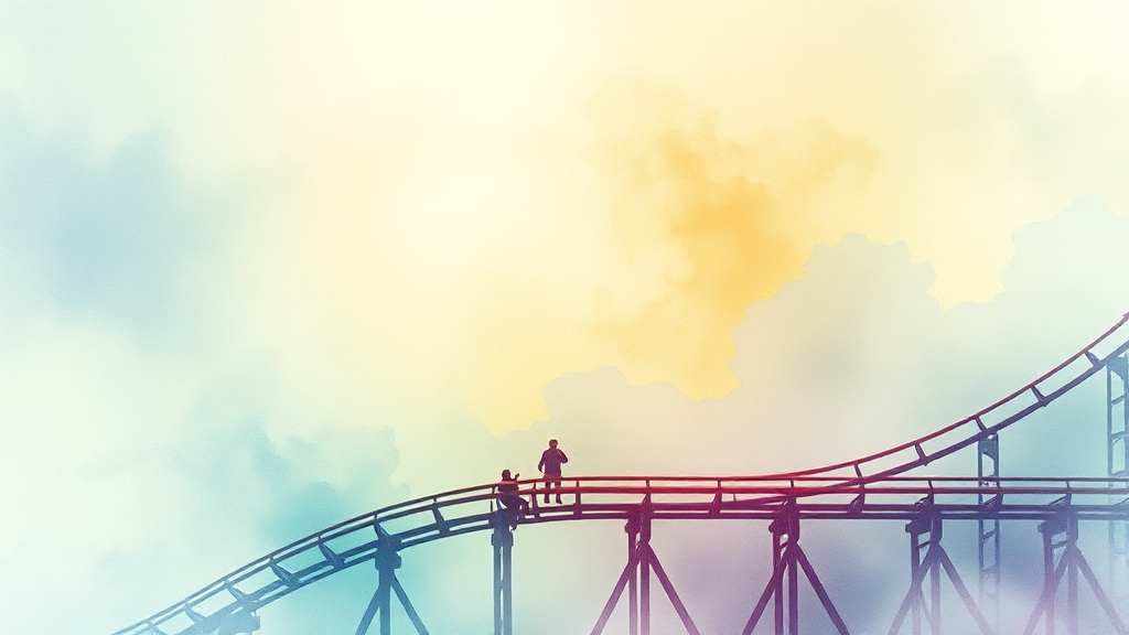 최근 주가 변동 요인은? (watercolor 스타일)