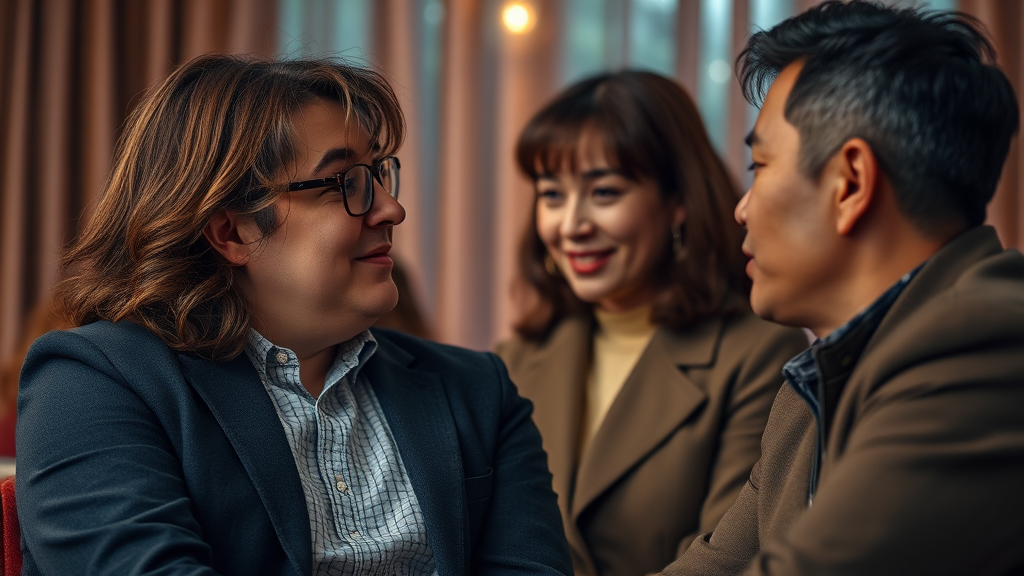 '사랑 통역' 줄거리 (realistic 스타일)