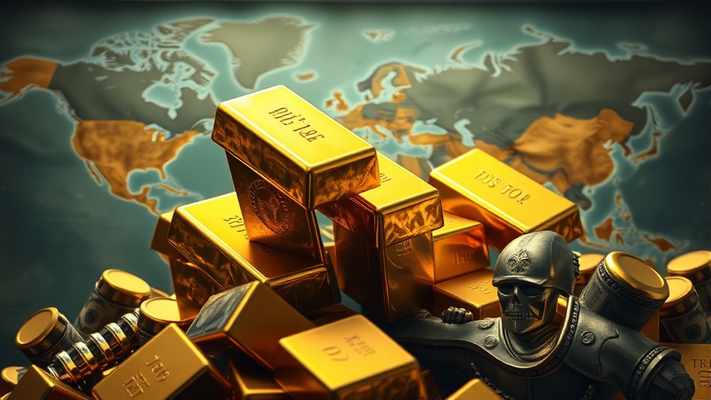 금값 상승 원인: 복합적인 요인 분석 (realistic 스타일)