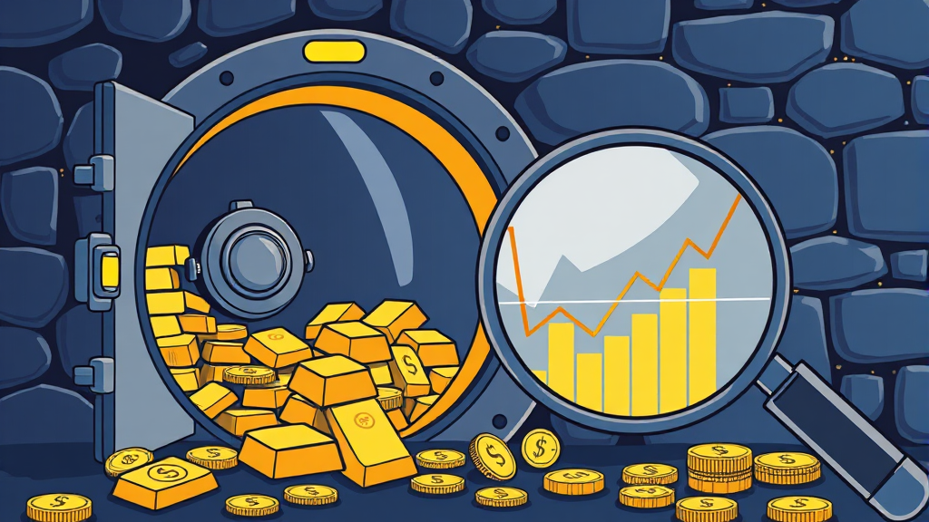 금 100만원 시대, 투자 전략: 어떻게 대응할까? (illustration 스타일)