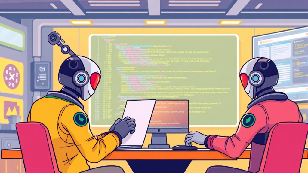 오픈소스 AI 에이전트 A to Z: 구축, 활용, 성능 비교 및 미래 전망 2 AI 에이전트 오픈소스란? (cartoon 스타일)