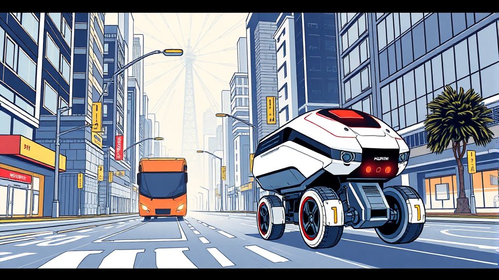 글로벌 로봇 시장 성장과 기회 (illustration 스타일)