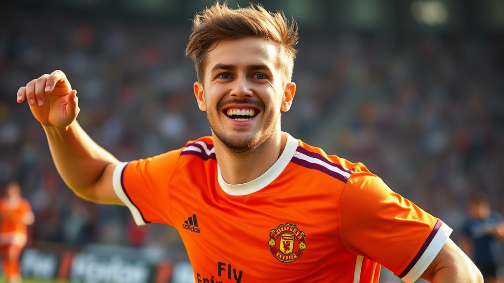 긍정 에너지와 열정 (realistic 스타일)