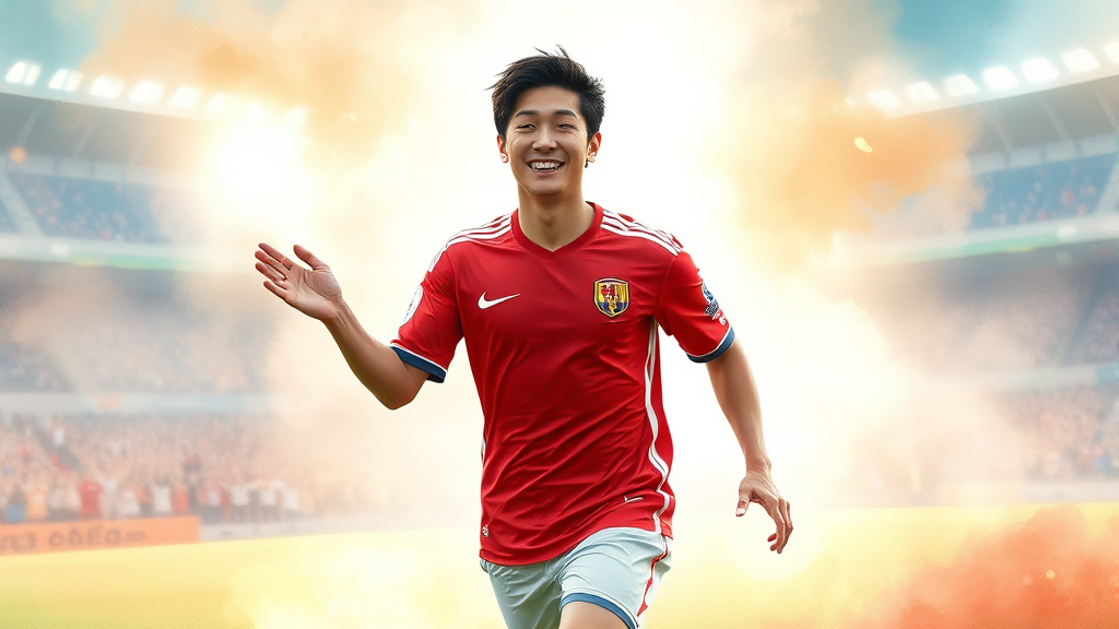 앞으로의 활약 기대 (watercolor 스타일)