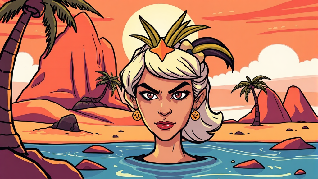 권력 역전과 사회 비판 (cartoon 스타일)