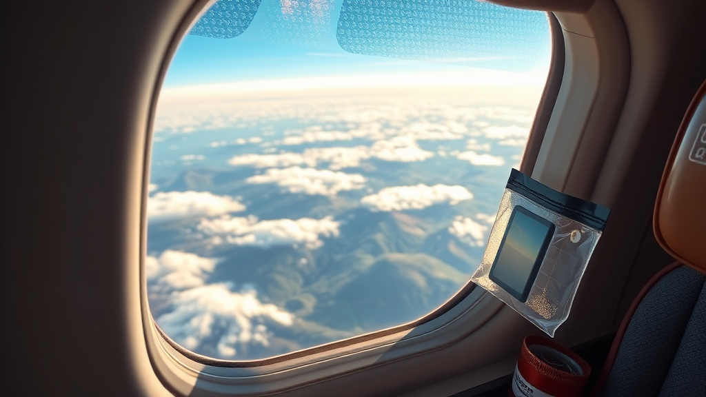 최신 기내 반입 규정 (realistic 스타일)