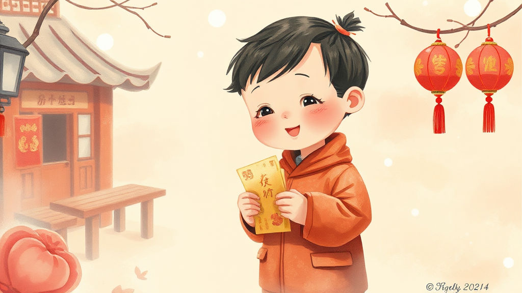 설 명절 민생지원금 개요 (watercolor 스타일)