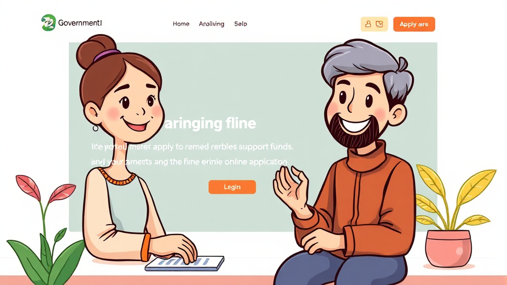 신청 방법 및 필요 서류 (cartoon 스타일)