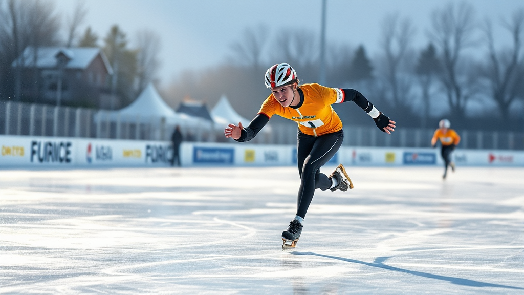 쇼트트랙 전망 및 분석 (realistic 스타일)