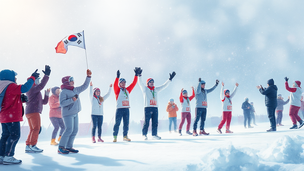 종합 메달 전망 및 기대 (watercolor 스타일)