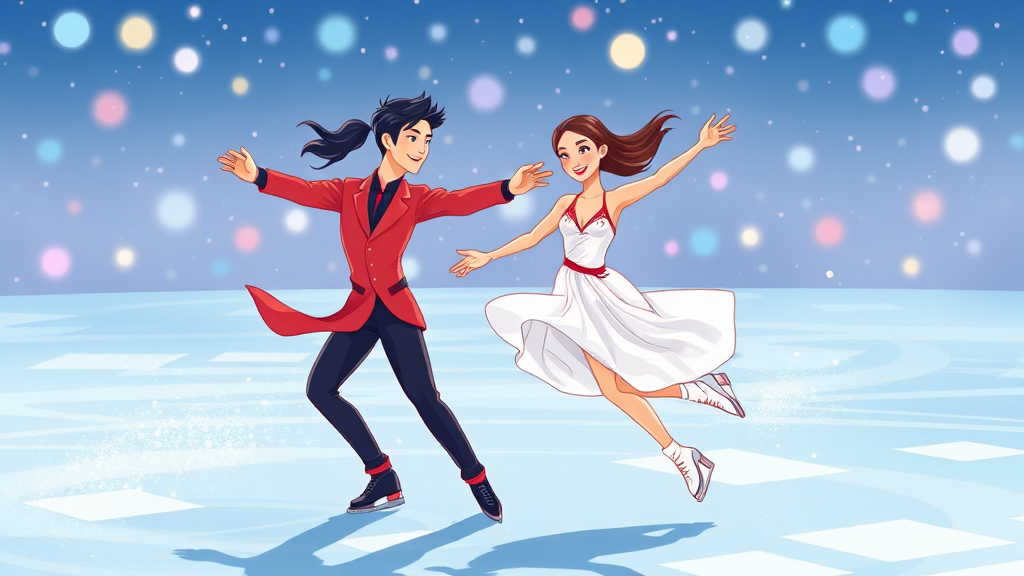 임해나-예콴 조, 아이스댄스 기대주! (cartoon 스타일)