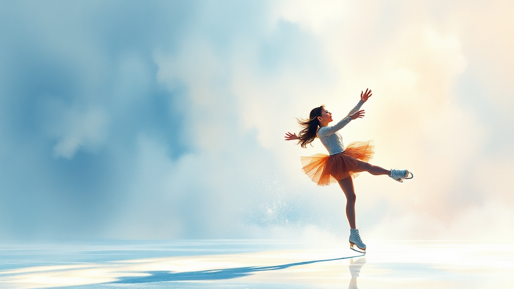 2026 동계올림픽 피겨 출전 전망 (watercolor 스타일)