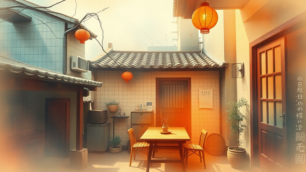 건물주 논란: 해명과 진실 (watercolor 스타일)