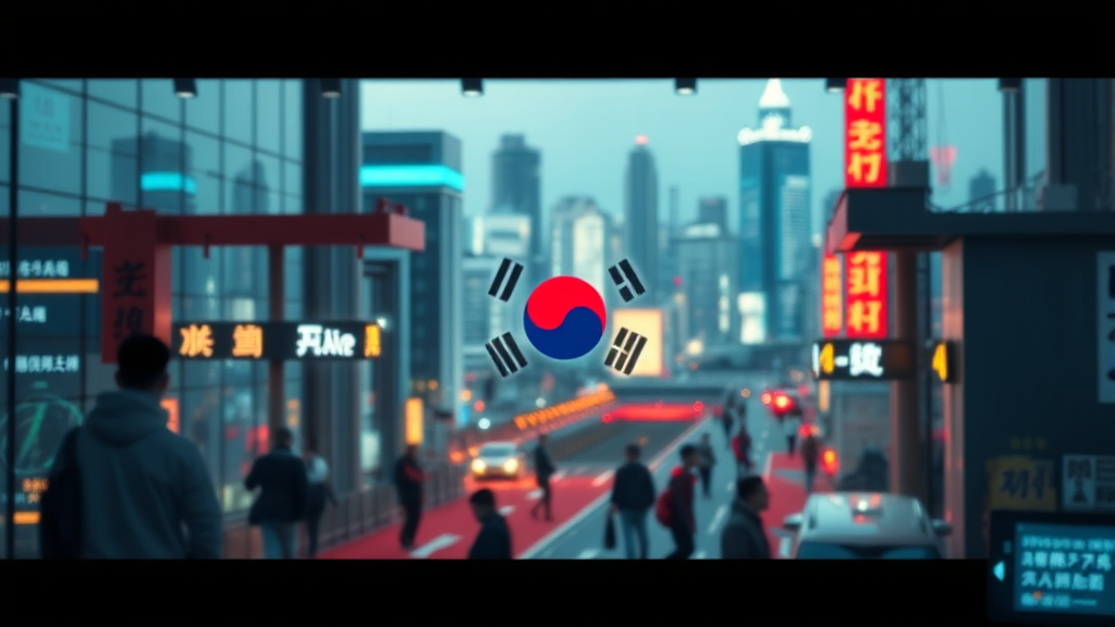 한국의 AI 도입 현황과 동아시아 경쟁력 (realistic 스타일)