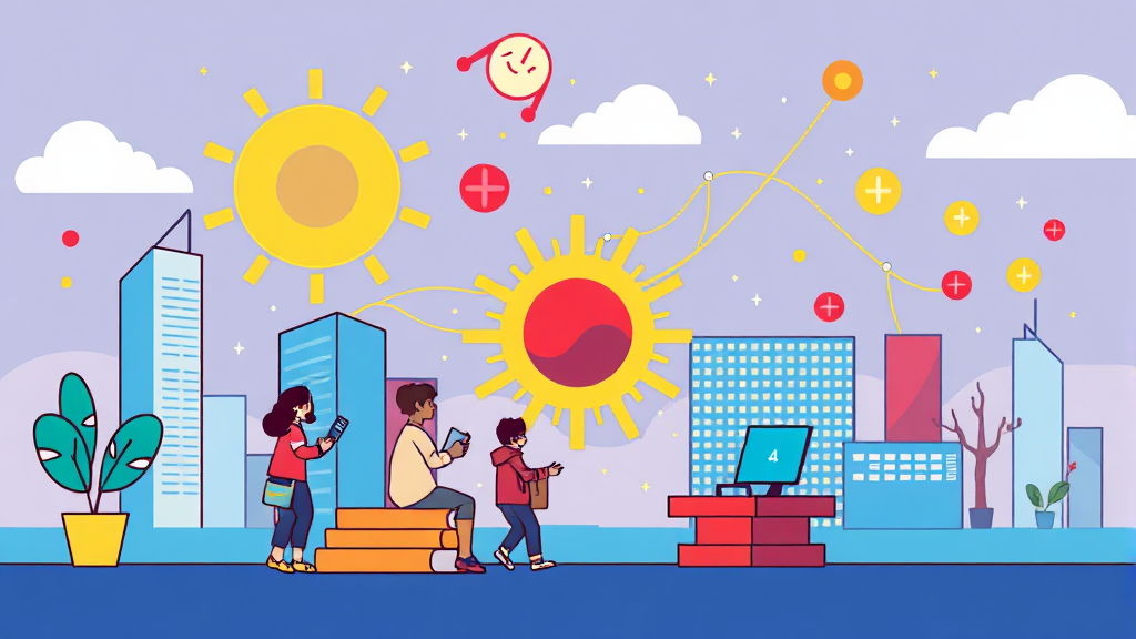 AI 경쟁력 강화를 위한 한국의 돌파구 모색 (cartoon 스타일)