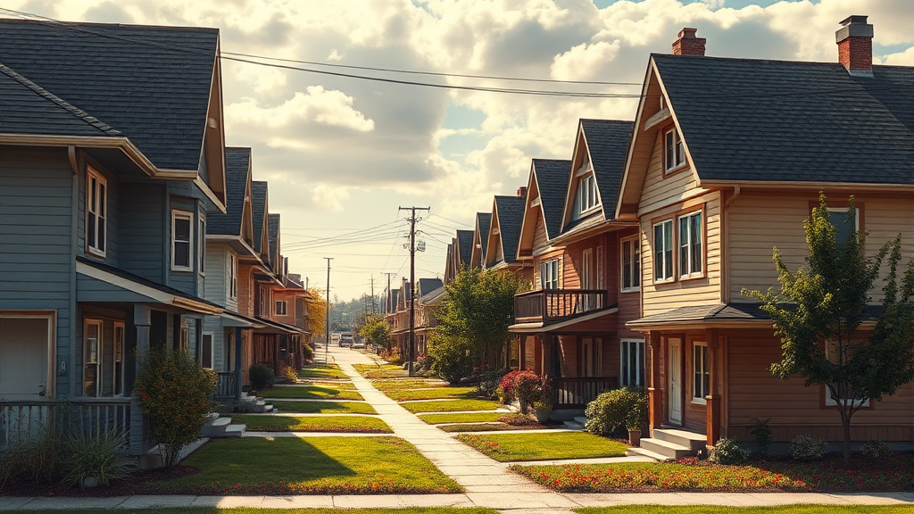 집값 상승 및 하락 요인과 전망 (realistic 스타일)