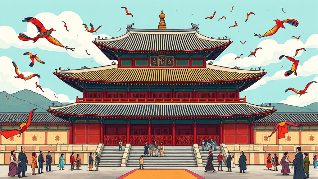 영화 속 역사적 배경과 재조명 (cartoon 스타일)