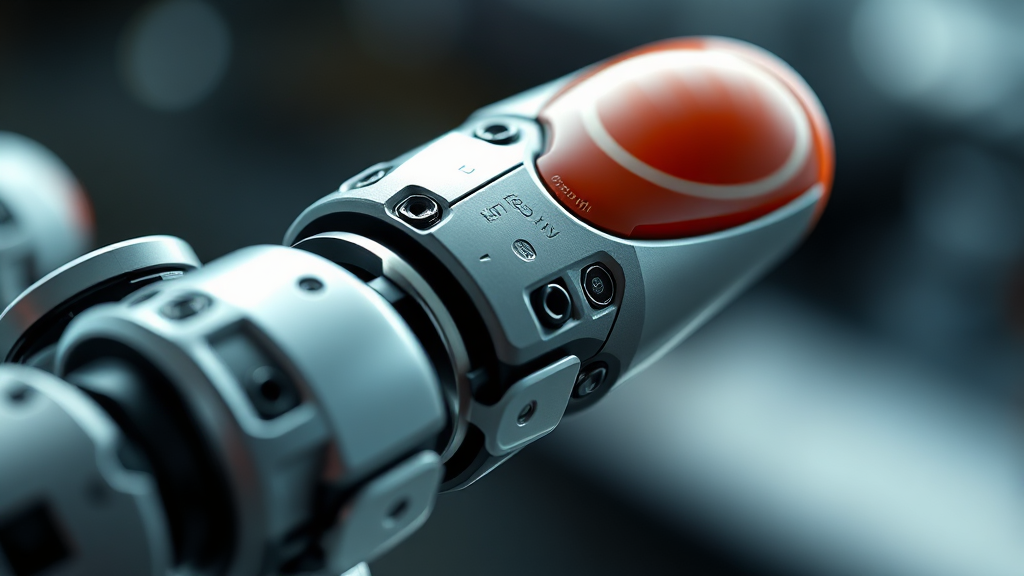 로봇 손가락 표면 기술의 중요성과 연마 공정 (realistic 스타일)