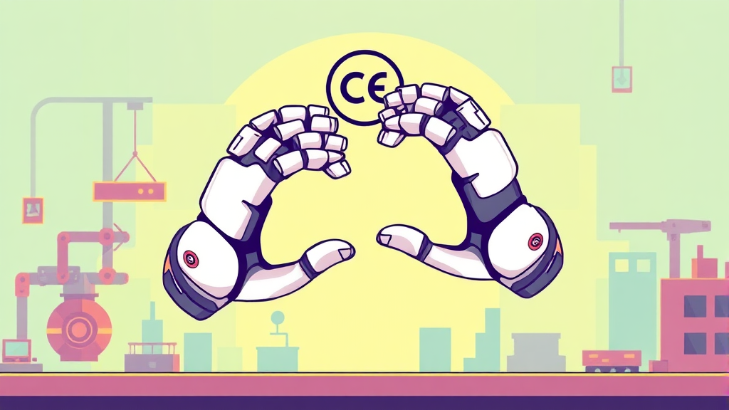 원익홀딩스, 로봇 사업 및 알레그로 핸드 기술 개발 (cartoon 스타일)