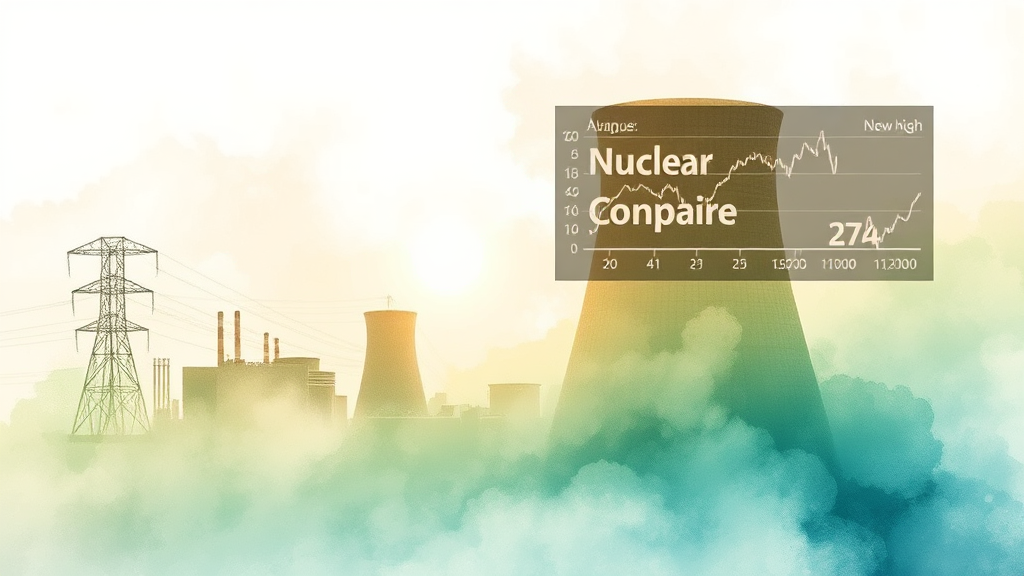 주요 원자력 발전 관련 기업 분석 (watercolor 스타일)
