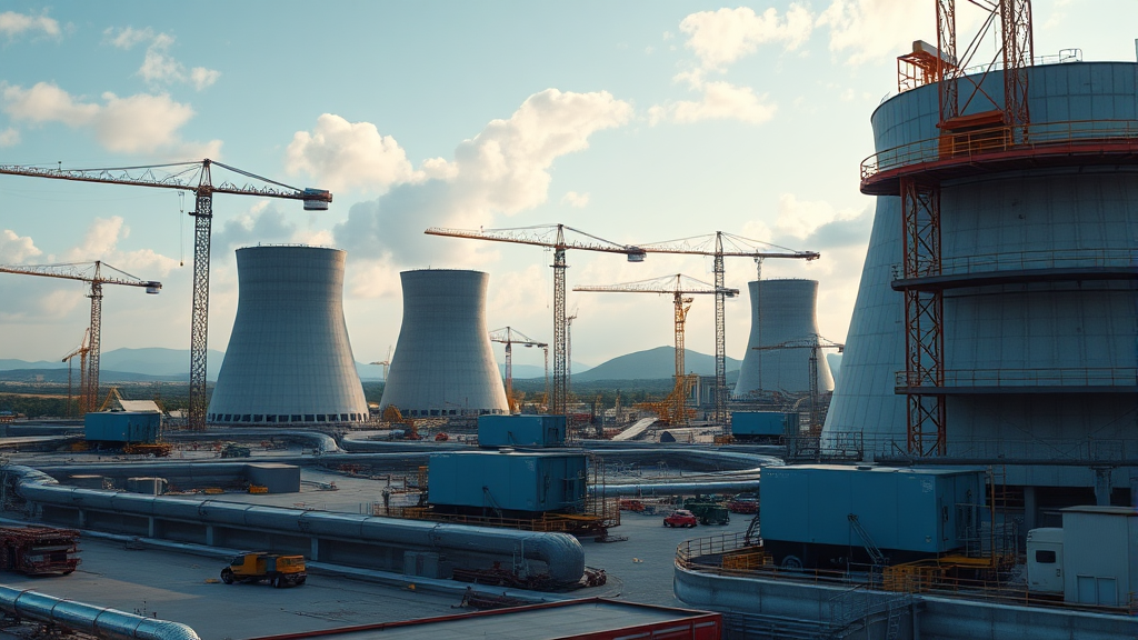 신규 원전 및 SMR 시장 동향 (realistic 스타일)