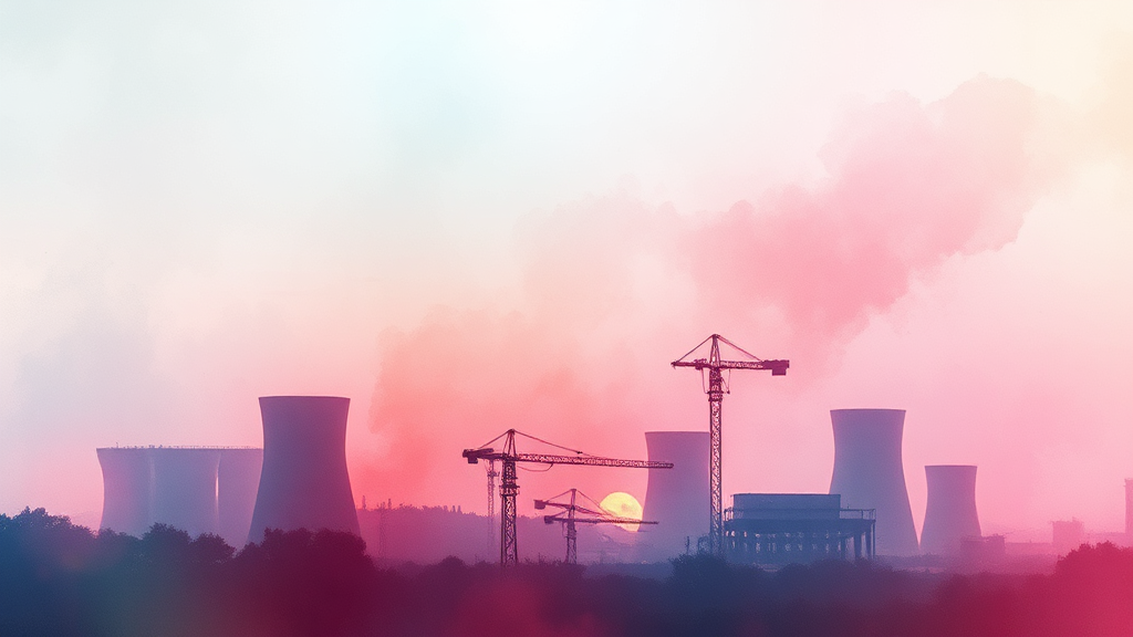 원전 관련 기업 재무 구조 및 주가 전망 (watercolor 스타일)