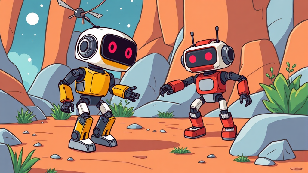 로봇의 똑똑한 움직임을 위한 정책 학습 (cartoon 스타일)