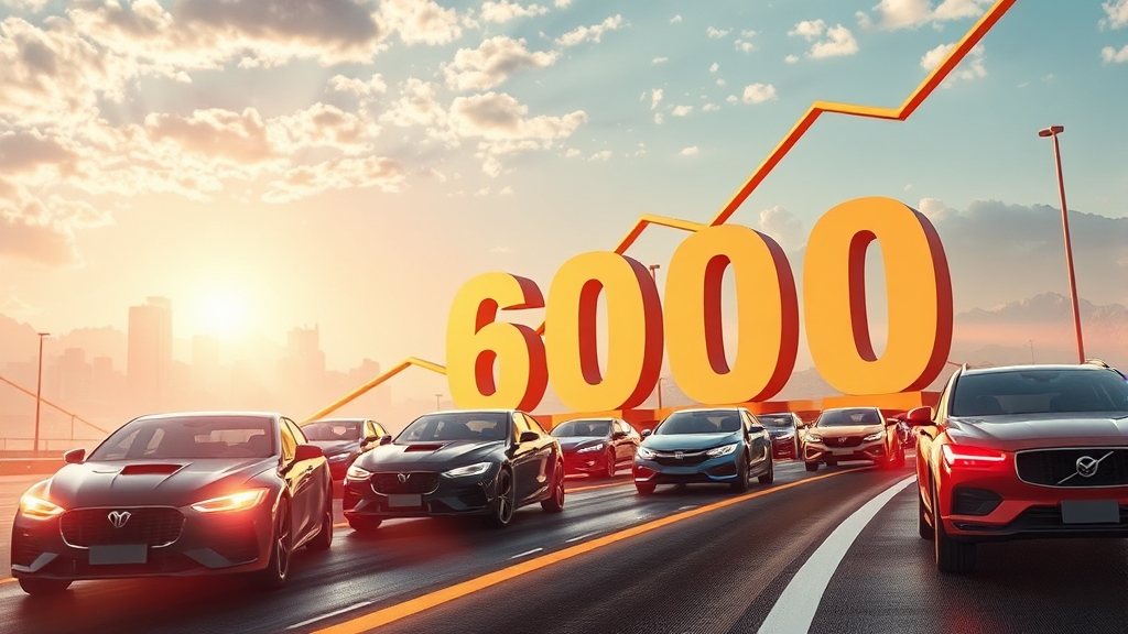 코스피 상승을 이끈 주역: 반도체와 자동차 업종 (realistic 스타일)