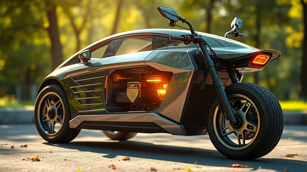 전고체 배터리, 미래 산업을 이끌 동력 (realistic 스타일)