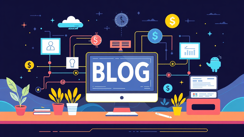2026년 블로그 생존 전략: AI, 알고리즘, 수익화 완벽 분석 5 블로그 수익화 모델의 변화와 새로운 기회 (illustration 스타일)