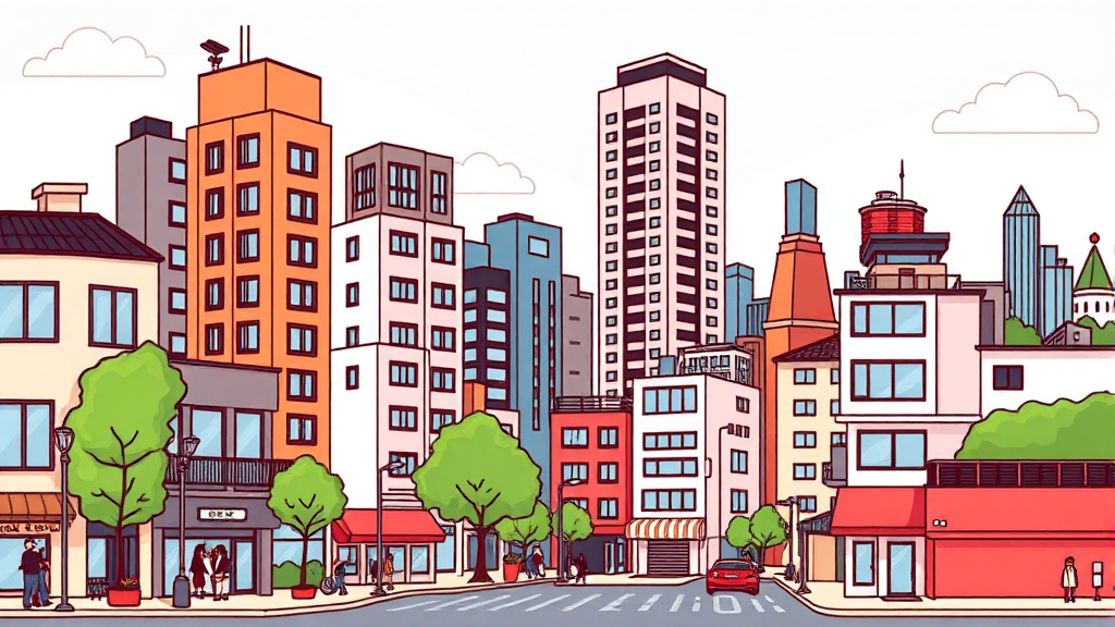 급매물 증가와 실거래가 하락 현황 (cartoon 스타일)