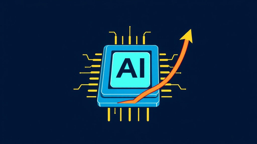 브로드컴 실적: AI 부문 성과 집중 조명 (cartoon 스타일)